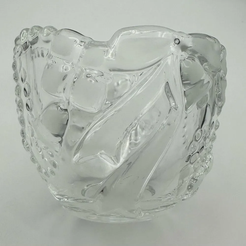Vintage Glass Christmas Candy Dish - Picture 4 of 4